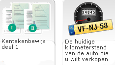 Kentekenbewijs + huidige kilometerstand